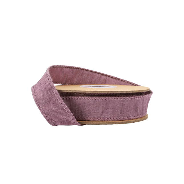 1" Wired Dupioni Ribbon | 10 Yards | Amethyst LaRibbons and Crafts