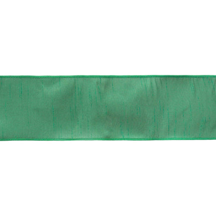 4" Wired Dupioni Ribbon | Forest | 10 Yard Roll LaRibbons and Crafts