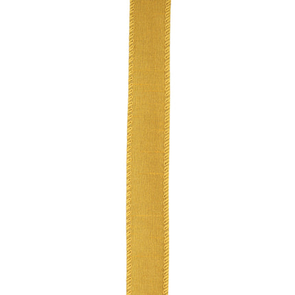 1" Wired Dupioni Ribbon | 10 Yards | Gold LaRibbons and Crafts