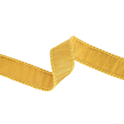 1" Wired Dupioni Ribbon | 10 Yards | Gold LaRibbons and Crafts