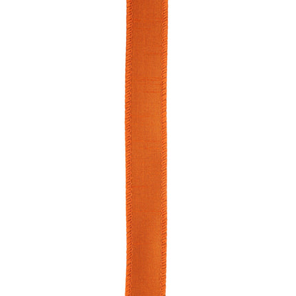 1" Wired Dupioni Ribbon | 10 Yards | Burnt Orange LaRibbons and Crafts