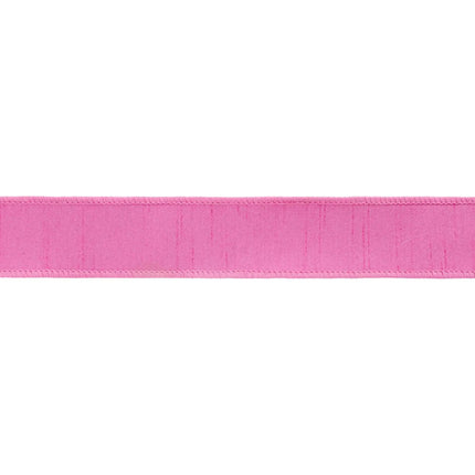 1 1/2" Wired Double-fused Dupioni Ribbon | Red/Hot Pink | 10 Yard Roll LaRibbons Wholesale