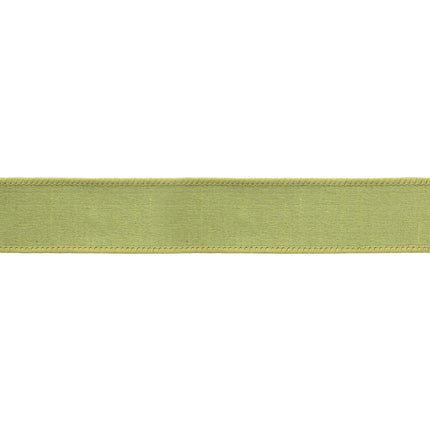 Reversible green and red wired ribbon, perfect for adding a natural, rustic touch to DIY crafts and home decorations.