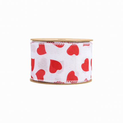 Valentines Day-Red Heart & Mesh|3 Roll