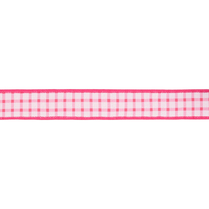 Green Grid Ribbon and Yellow-Pink Stripe Velvet with Pink Coral Gridlines Ribbon |3 Rolls |30 Yards