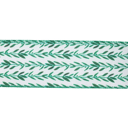 2 1/2" Wired Ribbon | Olive Leaf | 10 Yard Roll LaRibbons and Crafts