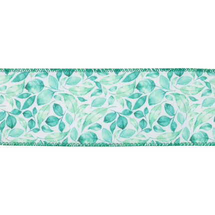 2 1/2" Wired Ribbon | All Over Leaf | 10 Yard Roll LaRibbons and Crafts