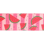 2 1/2" Wired Ribbon | Pink Striped Watermelon Slice | 10 Yard Roll