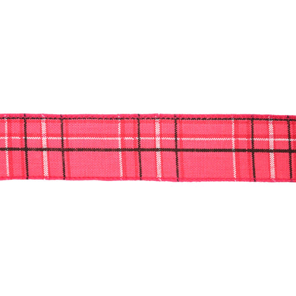 1 1/2" Wired Ribbon | Hot Pink/Spring Plaid | 10 Yard Roll LaRibbons and Crafts
