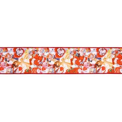 4" Wired Dupioni Ribbon | Vintage Valentine w/ Red Backing | 10 Yard Roll LaRibbons and Crafts