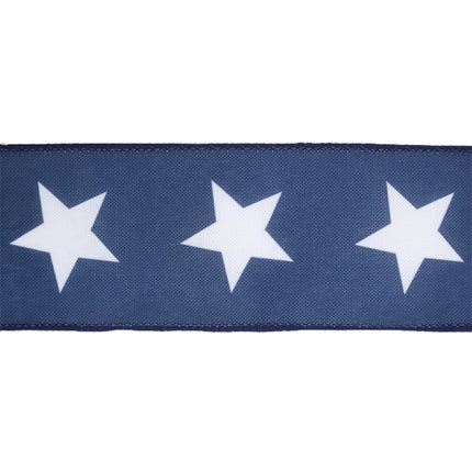 Red/White Bias Check and Blue Large White Stars|2 Rolls |20 Yards