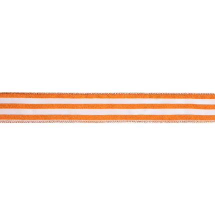 Orange Dupioni Ribbon with Glittered Pinstripes Ribbons Assorted with Footballs Pattern Grosgrain|4 Rolls |55 Yards LaRibbons and Crafts