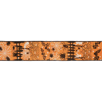 2 1/2" Wired Ribbon | Spooky Scene | 10 Yard Roll