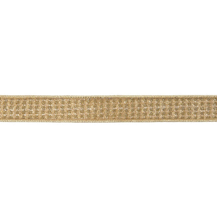Glam craft wired ribbon, delicate gold sparkle material finished with durable gold metallic backing