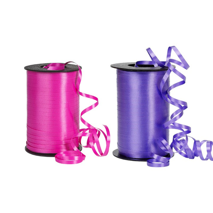 3/16" Crimped Curling Ribbon Bundle | Azalea/Purple | 2 - 500 Yard Spools