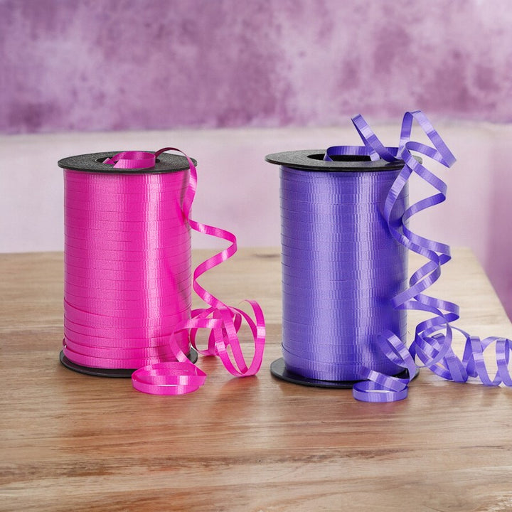 3/16" Crimped Curling Ribbon Bundle | Azalea/Purple | 2 - 500 Yard Spools