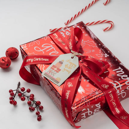 30" x 10' Holiday Wrapping Paper | Seasons Greetings