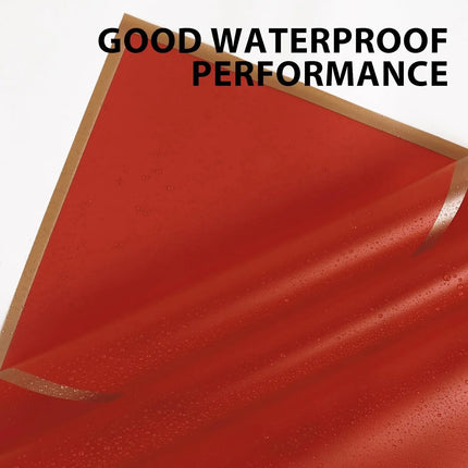 58x58cm Red floral sheets, matte finish with gold border, great for DIY crafts and event decor.