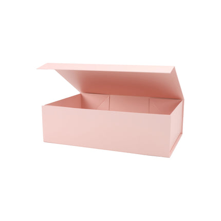 14" X 9" X 4.3" Collapsible Gift Box with Magnetic Closure - Pink LaRibbons and Crafts