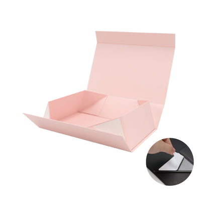 14" X 9" X 4.3" Collapsible Gift Box with Magnetic Closure - Pink LaRibbons and Crafts