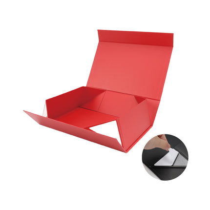 14" X 9" X 4.3" Collapsible Gift Box with Magnetic Closure - Red