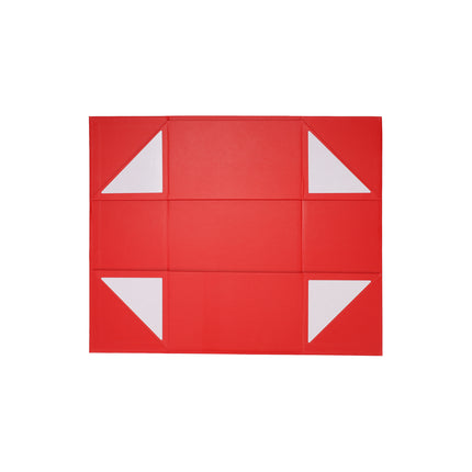 14" X 9" X 4.3" Collapsible Gift Box with Magnetic Closure - Red