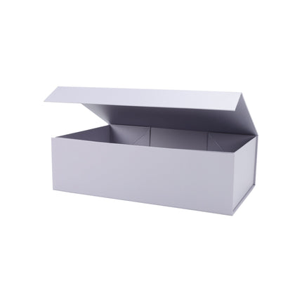 14" X 9" X 4.3" Collapsible Gift Box with Magnetic Closure - Purple LaRibbons and Crafts