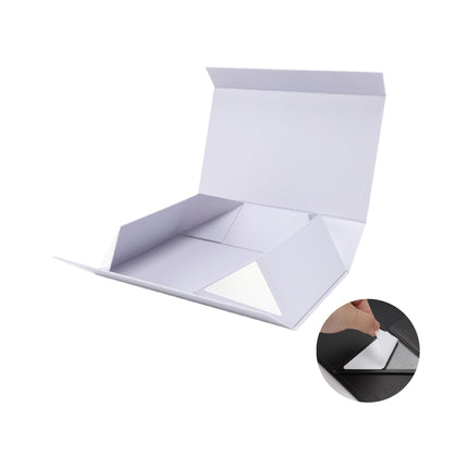 14" X 9" X 4.3" Collapsible Gift Box with Magnetic Closure - Purple LaRibbons and Crafts