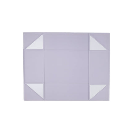 14" X 9" X 4.3" Collapsible Gift Box with Magnetic Closure - Purple LaRibbons and Crafts