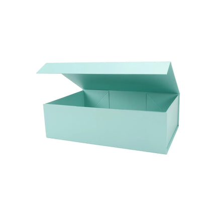 14" X 9" X 4.3" Collapsible Gift Box with Magnetic Closure - Mint LaRibbons and Crafts