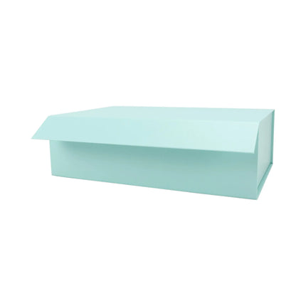 14" X 9" X 4.3" Collapsible Gift Box with Magnetic Closure - Mint LaRibbons and Crafts