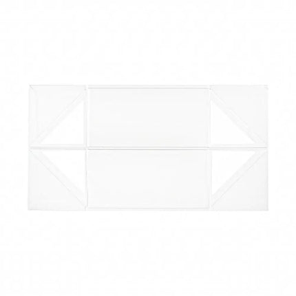 Flat White Foldable Gift Box – easy to assemble, perfect for custom packaging solutions.