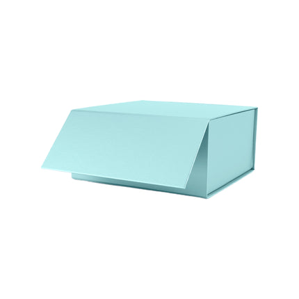 8" x 8" x 4" Collapsible Gift Box w/ Magnetic Square Flap Lid - Mint LaRibbons and Crafts
