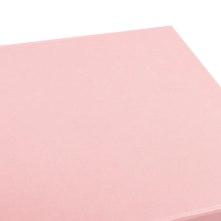 8" x 8" x 4" Collapsible Magnetic Gift Box with a Satin Ribbon- Pink LaRibbons and Crafts
