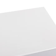 8" x 8" x 4" Collapsible Magnetic Gift Box with a Satin Ribbon- White