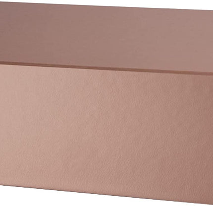 14" X 9" X 4.3" Collapsible Gift Box with Magnetic Closure - Rose Gold LaRibbons and Crafts