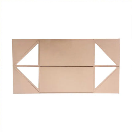 8" x 8" x 4" Collapsable Gift Box w/ 2-pcs White Tissue Paper & Magnetic Square Flap Lid | Rose Gold LaRibbons and Crafts