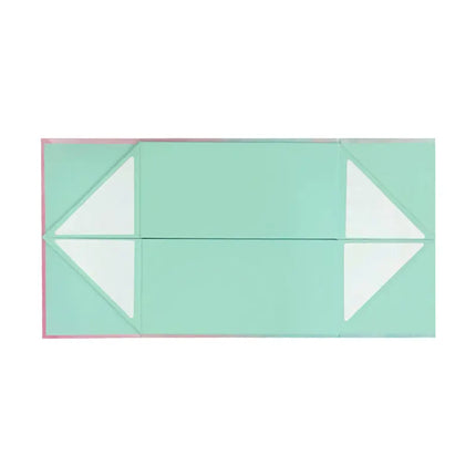 8" x 8" x 4" Gradient Color Collapsible Magnetic Gift Box - 2 Pcs Tissue Paper LaRibbons and Crafts