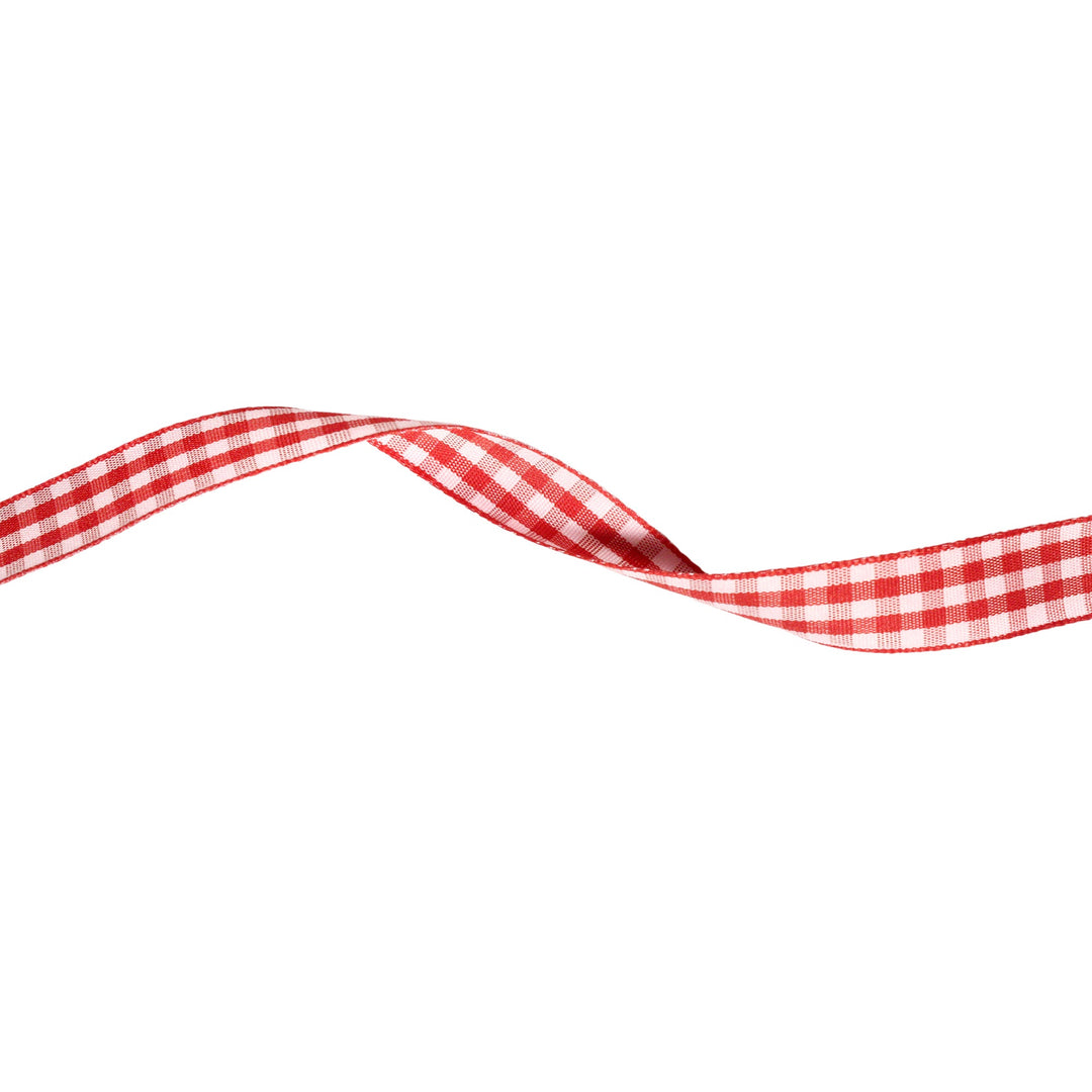 5/8" Gingham Check Ribbon | Red/Pink | 25 Yard Roll LaRibbons and Crafts