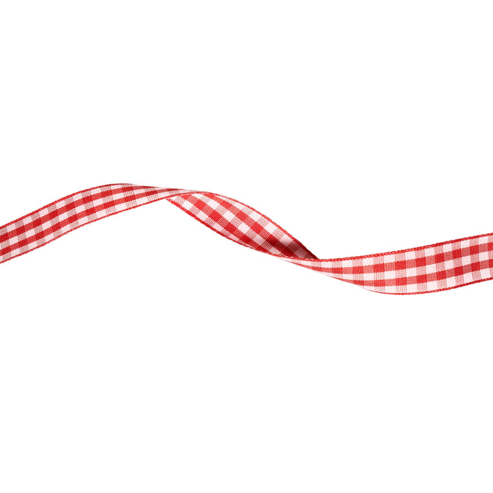 5/8" Gingham Check Ribbon | Red/Pink | 25 Yard Roll LaRibbons and Crafts