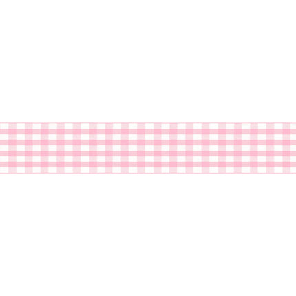 Classic light pink and white checkered pattern adds a sweet, timeless touch to any project.