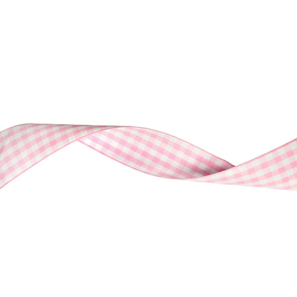 1 1/2" Pink Polka Dot Grosgrain & Gingham Ribbon & 2 1/2" Wired Woven Dots Ribbon Bundle | 3 Rolls | 60 Yards