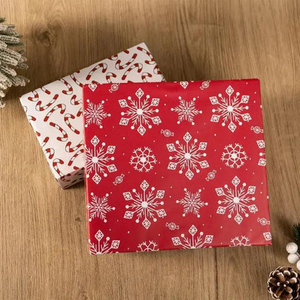 LaRibbons 30" x 10' Christmas Holiday Reversible Gift Wrap Kit | Merry Ho Ho LaRibbons and Crafts