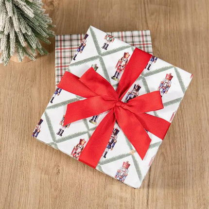 30" x 10' Wrapping Paper Bundle (4-pack) | Northfolk Pine Nutcracker LaRibbons Wholesale
