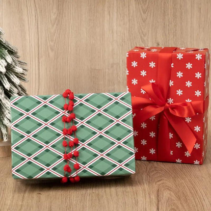 30" x 10' Wrapping Paper Bundle (4-pack) | Northfolk Pine Nutcracker LaRibbons Wholesale
