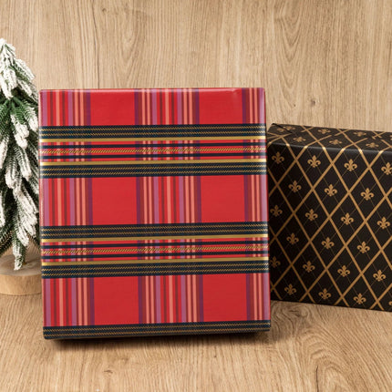 30" x 10' Wrapping Paper Bundle (4-pack) | Ruby Nutcracker LaRibbons Wholesale