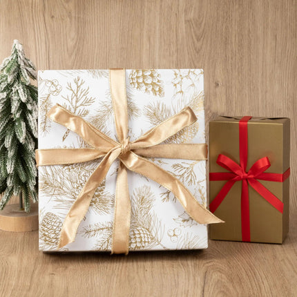 30" x 10' Wrapping Paper Bundle (4-pack) | Holiday Botanical LaRibbons Wholesale