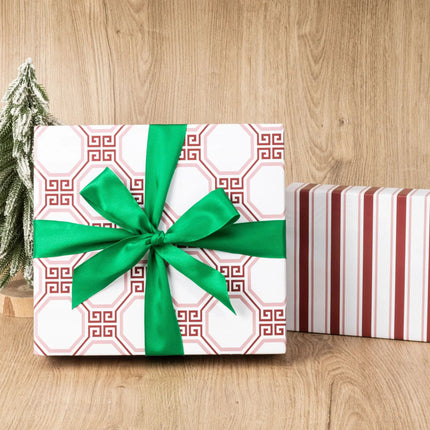 30" x 10' Wrapping Paper Bundle (4-pack) | Greek Key LaRibbons Wholesale