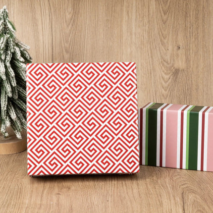 30" x 10' Wrapping Paper Bundle (4-pack) | Greek Key LaRibbons Wholesale