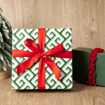 30" x 10' Wrapping Paper Bundle (4-pack) | Greek Key LaRibbons Wholesale